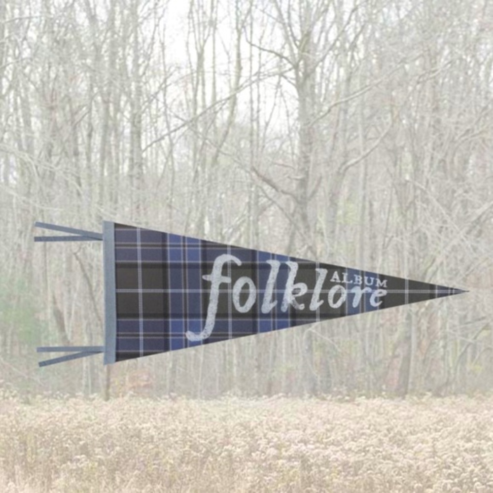 taylor swift pennant pennie folklore flag wall art - Picture 1 of 12
